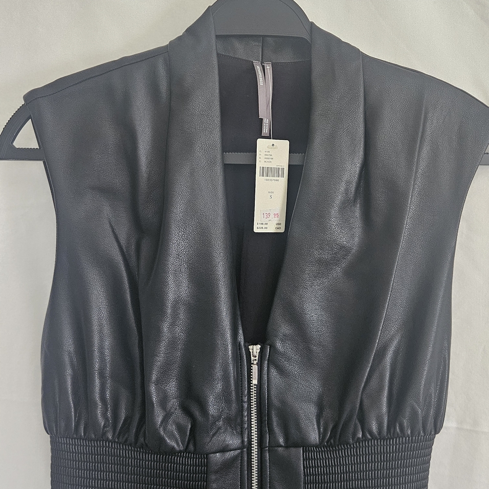 Anthropologie Tommie Faux Leather Dress